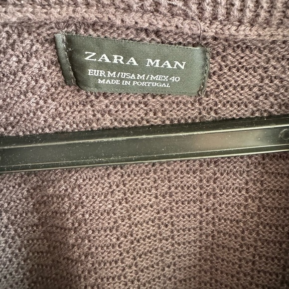 Men’s Zara size M shawl grey cardigan - Picture 2 of 2